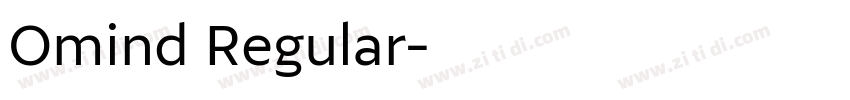 Omind Regular字体转换